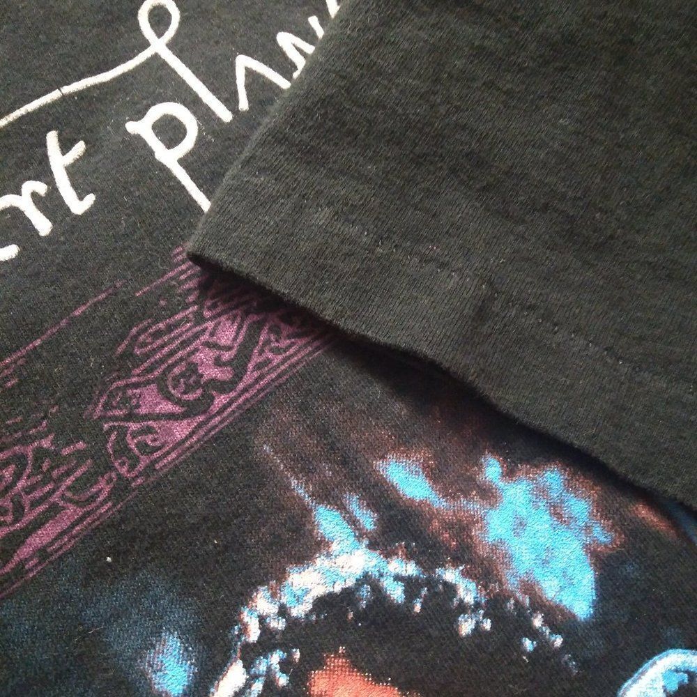 Vintage Jimmy Page Robert Plant No Quarter 1995 World Tour T-Shirt - Picture 7 of 10